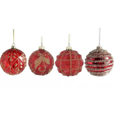 SFERA VETRO RED CM.10 (12pz)